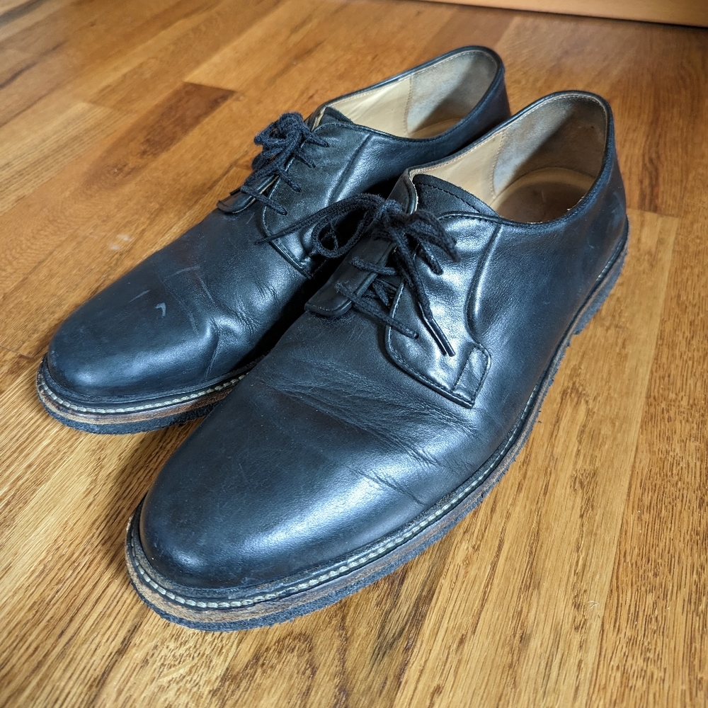 APC Derby calfskin leather crepe sole shoe men 8 US 41 EU